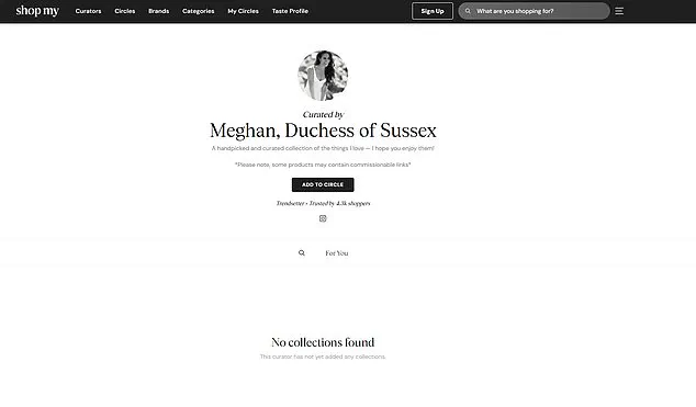 Meghan Markle Shuts Down ShopMy, Leaving Royal Insiders and Fashion Critics Bewildered: 'Yet Another Chapter in Her Self-Serving Saga'