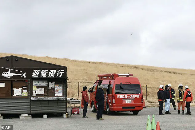 Exclusive: Fire Authorities Discover Wreckage of Missing Tourist Helicopter in Mount Aso's Crater