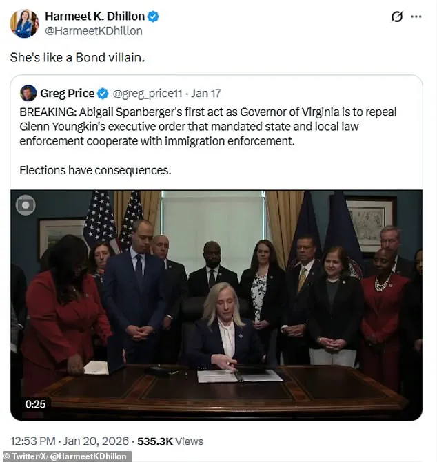 Historic Win for Democrats as Abigail Spanberger Becomes Virginia's First Female Governor, But Policies Spark Outcry – 'This is a Direct Attack on Our Values,' Says Opponent Winsome Earle-Sears
