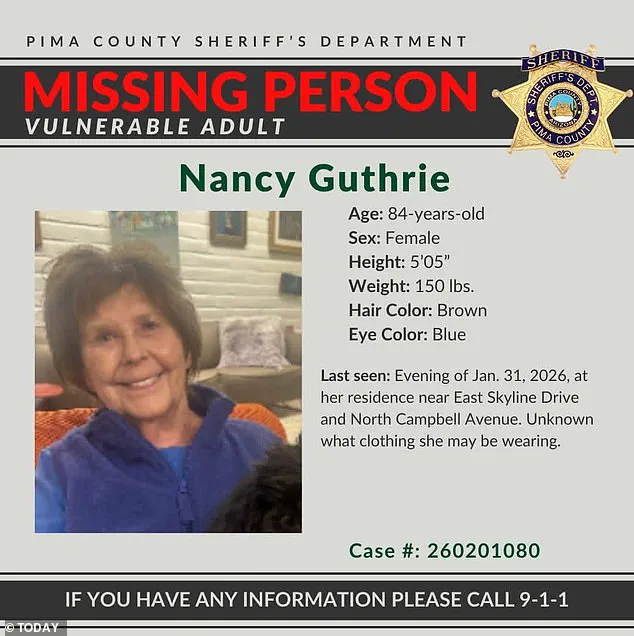 Tucson Neighborhood in Shock as Police Launch Unprecedented Search for Missing NBC Host's Mother