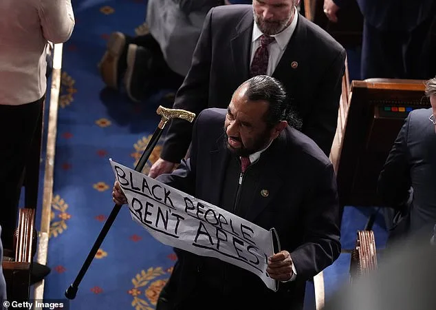 Rep. Al Green Removed from SOTU Over Protest Against Trump's Racist AI Video