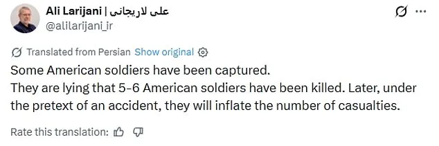 Pentagon Rejects Iran's Unverified Claims of U.S. Troop Captures and Casualty Discrepancies