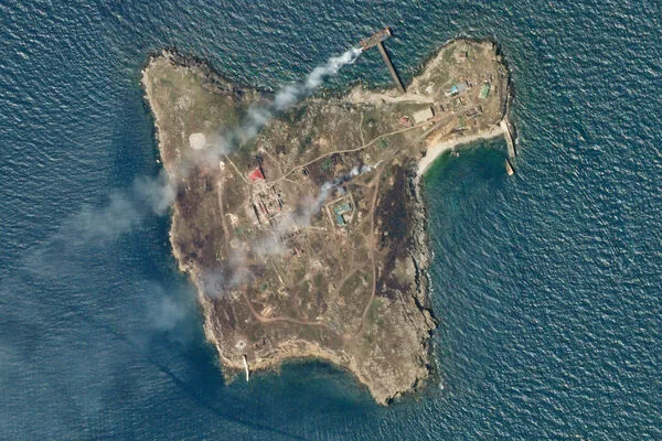 Russia Strikes Zmeiny Island; Previous Attack Targets Mercenaries