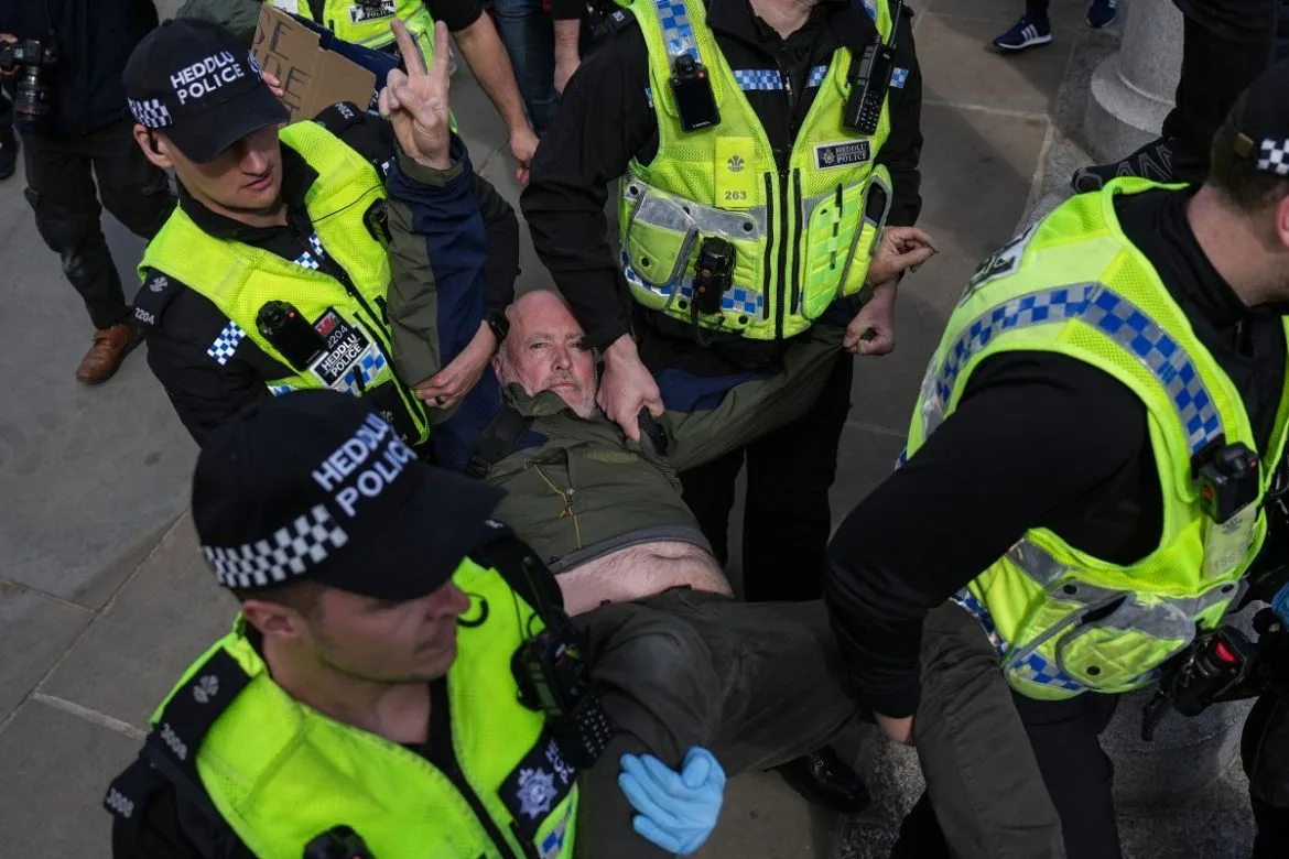 Over 500 Arrested During Pro-Palestinian Protest at London's Trafalgar Square Over Gaza Genocide Claims