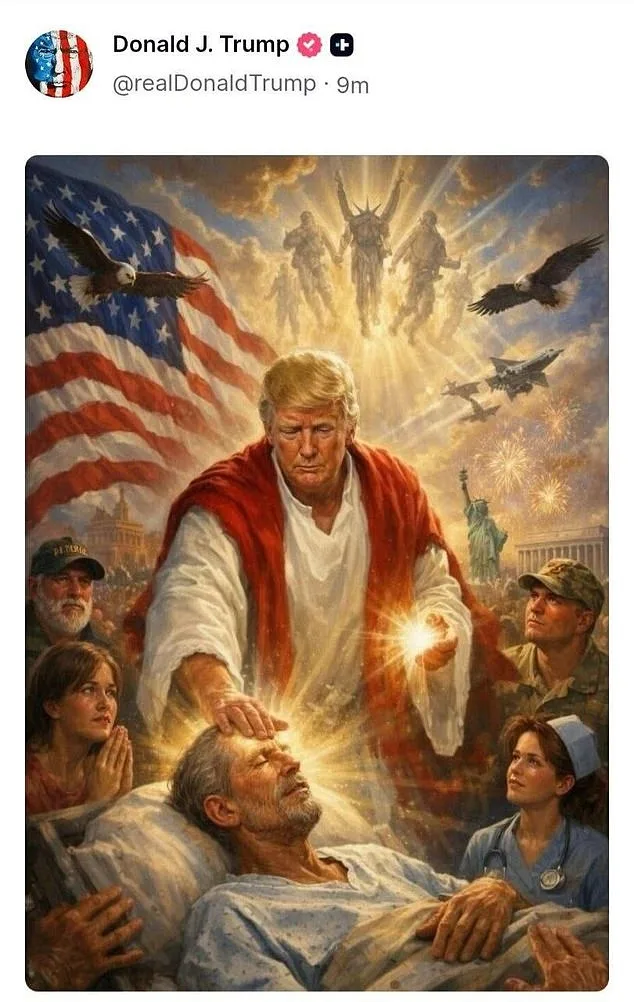 Donald Trump's Controversial AI-Generated Image of Himself as Jesus Christ Sparks Outrage and Fractures His Evangelical Base