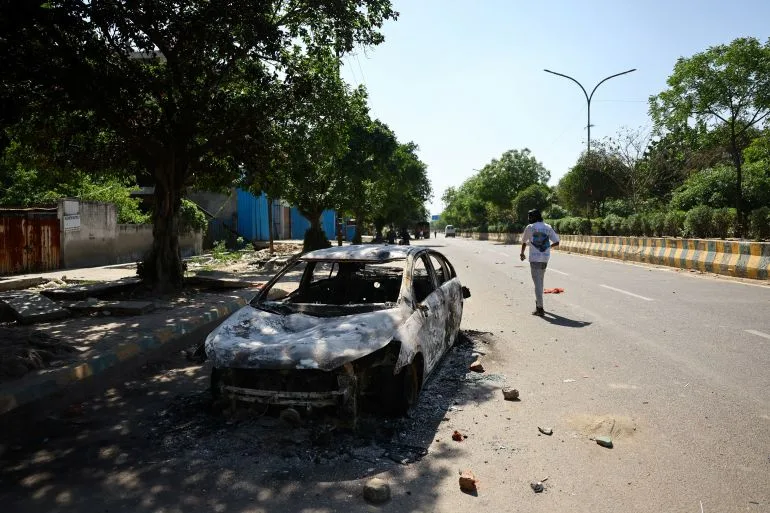 Noida Protest Escalates into Chaos with Tear Gas and Clashes