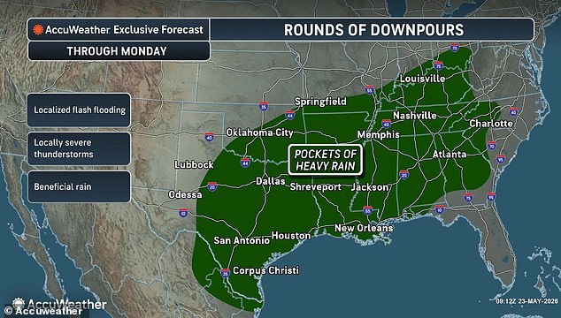 Memorial Day Weekend Brings Flash Floods and Extreme Cold to the South